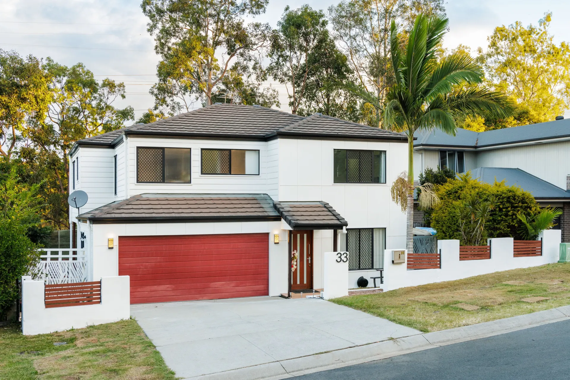A Brisbane Centenary suburb home surrounded by mature trees and garden, natural light